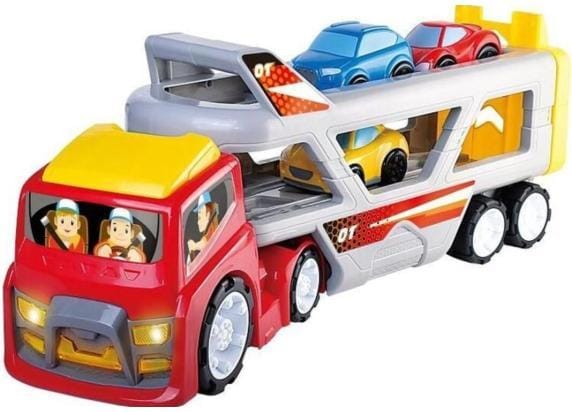 Autotransporter met 6 auto's Interactief speelgoed