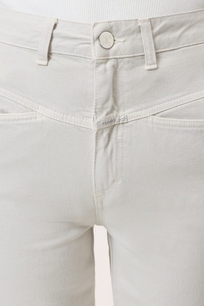 Closed Pedal Pusher Stone Beige Größe: W29L34 | Straight Jeans Outlet | Damen | Braun