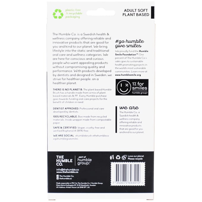 Plant based tandenborstels - soft - 5 stuks
