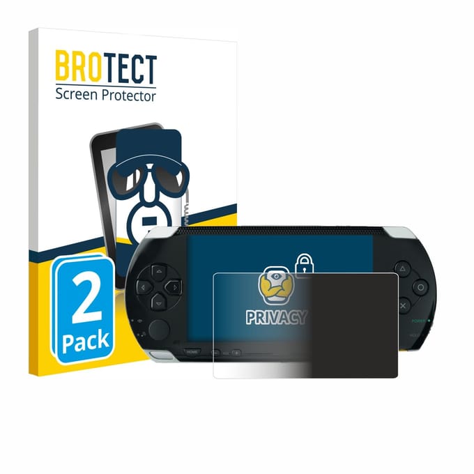 BROTECT - privacy screenprotector voor Sony PSP 1000 - Folie Beschermfolie Blauwlichtfilter 2 Stuks