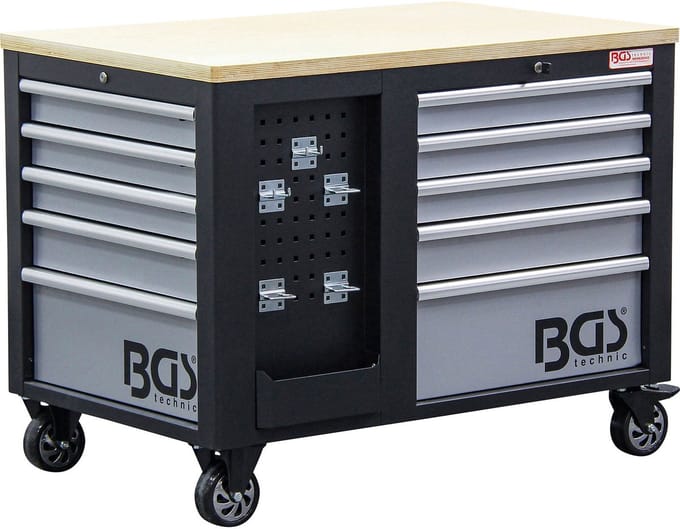 BGS Werkplaatskar 2 x 5 laden 1 kast leeg - 4199