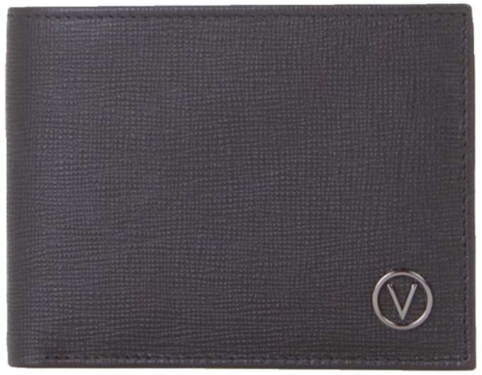 VALENTINO Leren Portemonnee Plama Wallet Nero Zwart