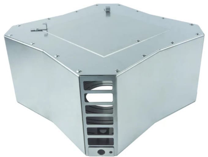 Ventura CV Installatiemateriaal Schoorsteenkap Square RVS laag model
