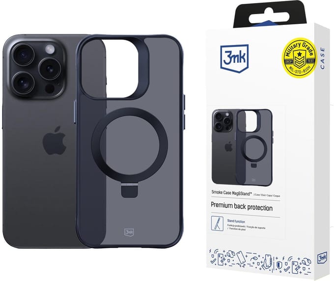 Apple Iphone 14 Pro - 3Mk Smoke Case Mag&Stand
