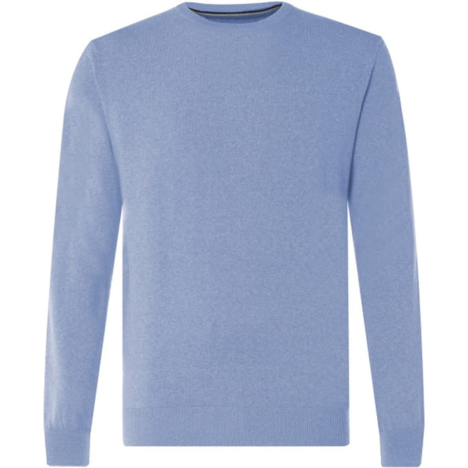 The BLUEPRINT Premium Heren Trui Ronde Hals Blauw