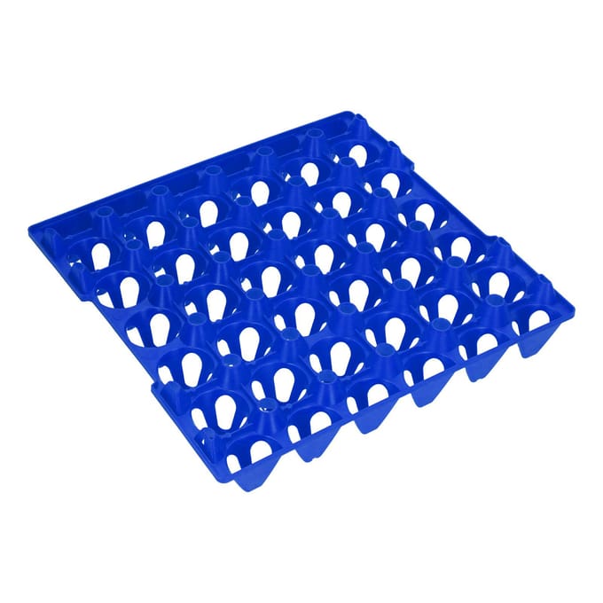 5 stuks plastic eierdozen met 30 cellen, houder voor opslag, transport, thuis, boerderij blauw