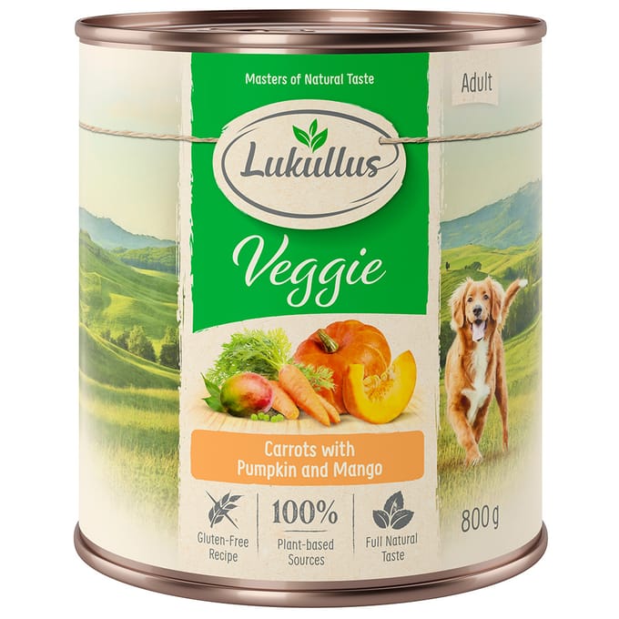 Lukullus Natuurkost Veggie Hondenvoer - 6 x 800 g