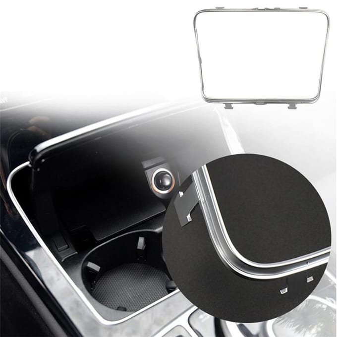 Bekerhouder Box Chroom Frame Voor 2015-19 enz CE Klasse W205 W213 GLC200 black