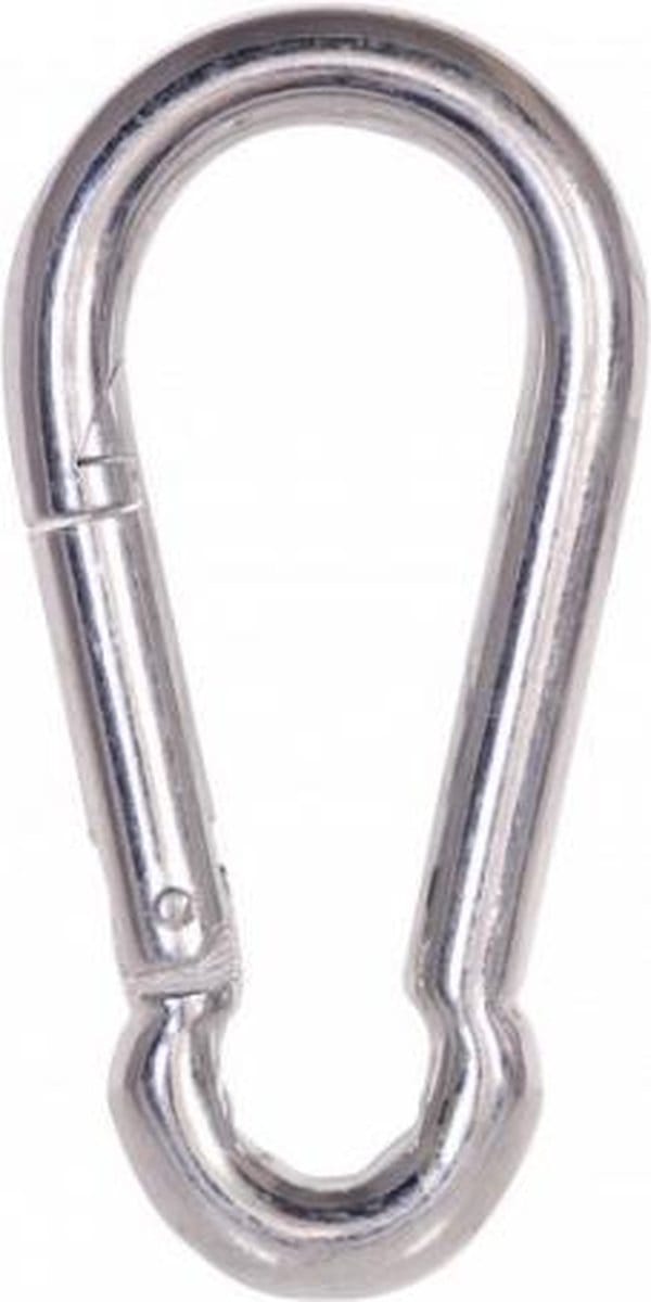 Deltafix karabijnhaak standaard r.v.s. a4 80 mm x 8 mm 1 st.