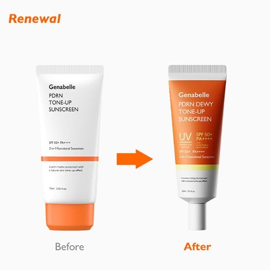 [Genabelle] PDRN Dewy Tone-Up Sunscreen SPF 50+ PA++++ 40ml multi