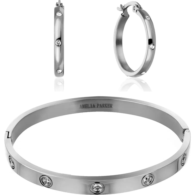Dames armband en oorbellen set Amelia Parker Sparkle