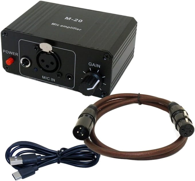 Professionele Microfoon Voorversterker met 48V Fantoomvoeding en Hoge Gain