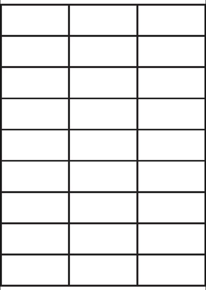 A4 etiketten 70 x 32 mm wit (100 vel)