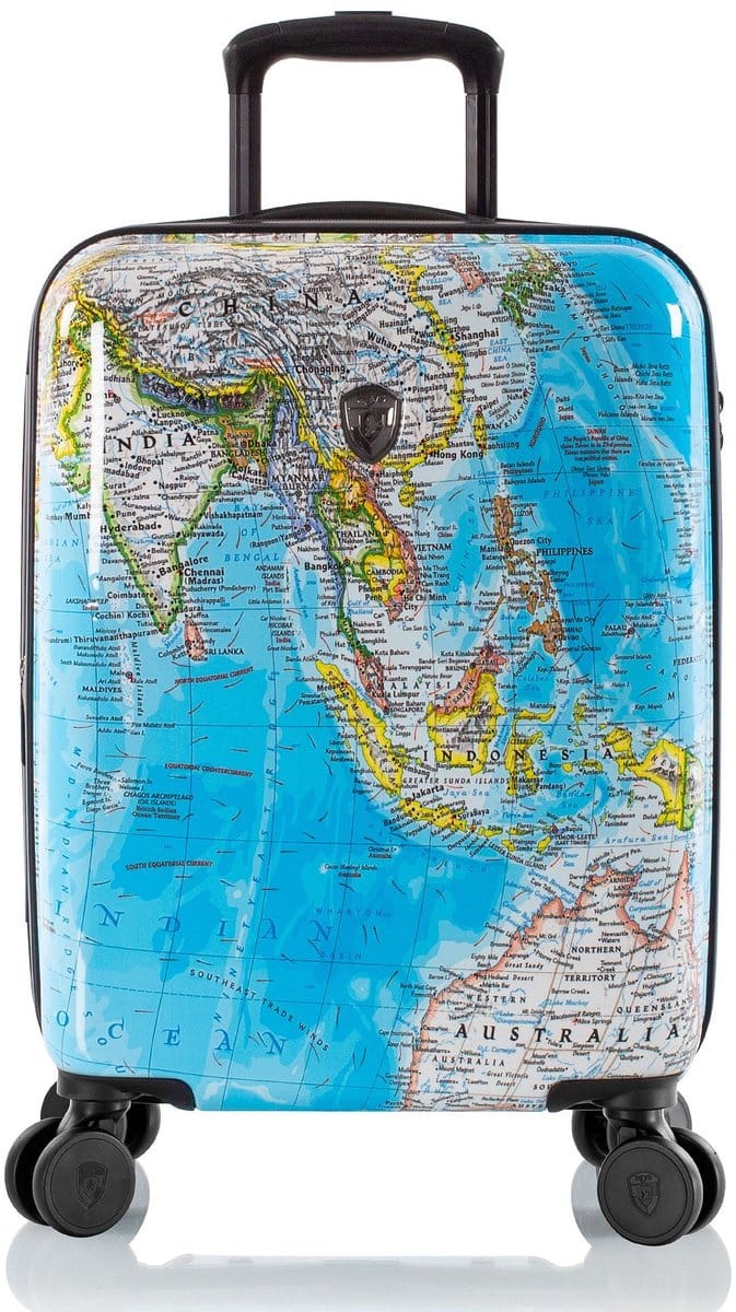 HEYS trolley Journey 3G Trolley 21" Blue Map blauw 55cm
