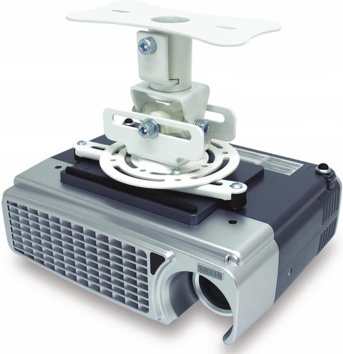 Plafond Projectorbeugel - Projector Ophanging - Projector Monteren - Flush to Ceiling Ontwerp - Tot 15 kg - Wit
