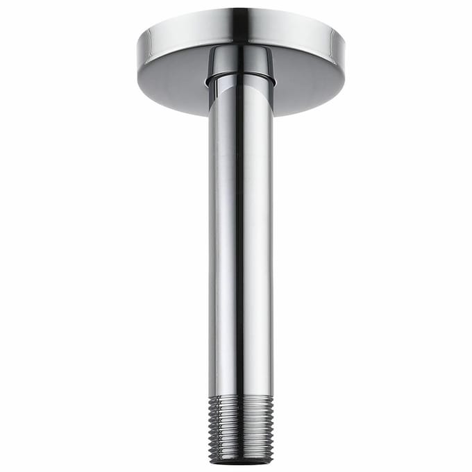 Dailygoods- Douche-arm 15 cm - Douchekop - Flens - Roestvrij staal - Vaste doucheslang - Universele aansluiting 1/2 NPT