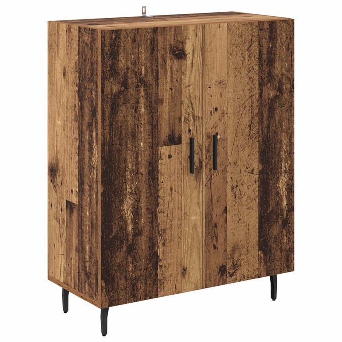 vidaXL - Dressoir - Oudhout - 69,5 - x - 34 - x - 90 - cm - Bewerkt - hout