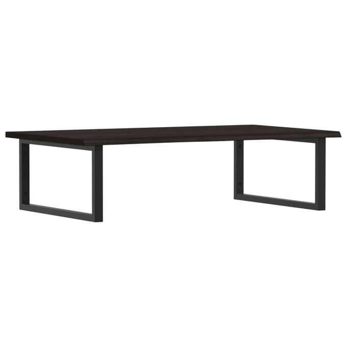 vidaXL - Badkamer - wandschap - staal - en - massief - eikenhout