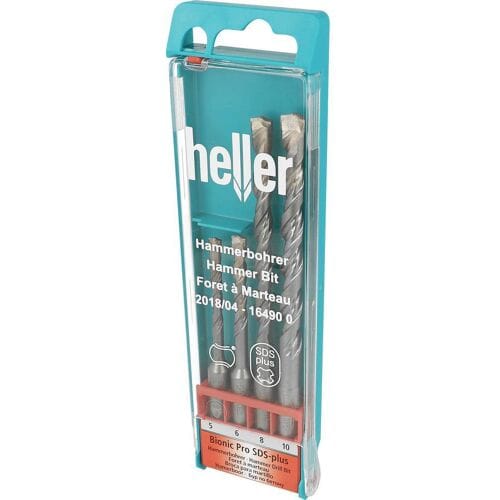 Heller Bionic 16490 0 Carbide Hamerboorset 4-delig 5 mm, 6 mm, 8 mm, 10 mm SDS-Plus 1 set(s)