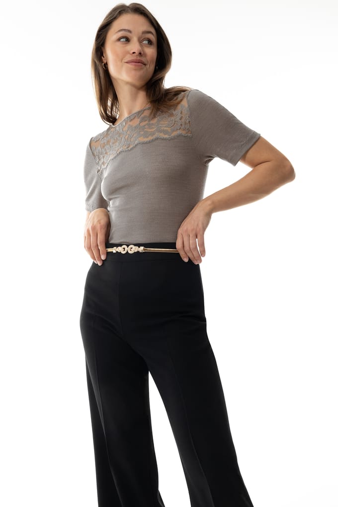 T-shirt Serie Wool Love Deep Taupe