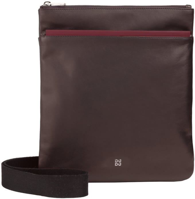 DUDU - Classico - Schoudertas voor Heren - Echt Leer - Verstelbare Riem - Minimalistisch Design