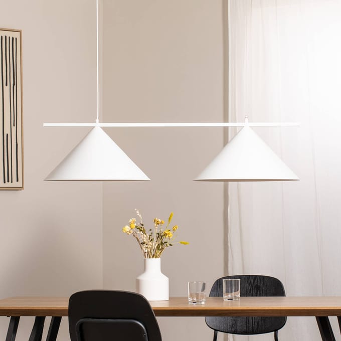 De hoofdstad van Hanglamp Wit 2xGX53 - Stijlvols & Modern