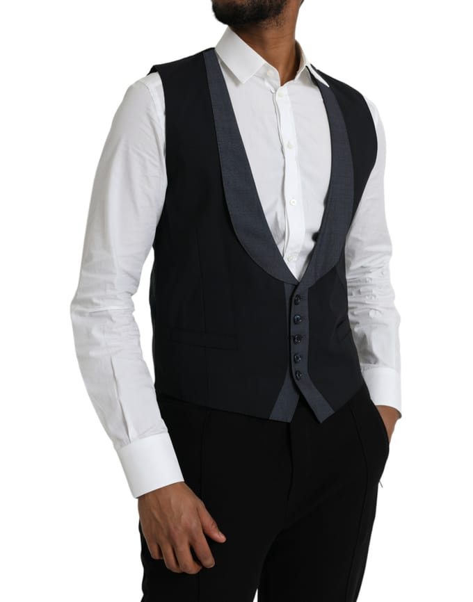 Klassieke Pasvorm Sjaalkraag Gilet