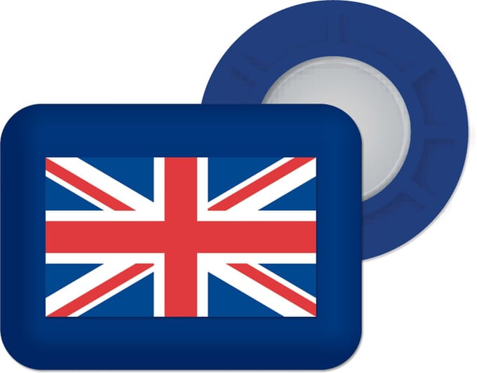 Bibbits hardloopmagneten | UK Flag navy