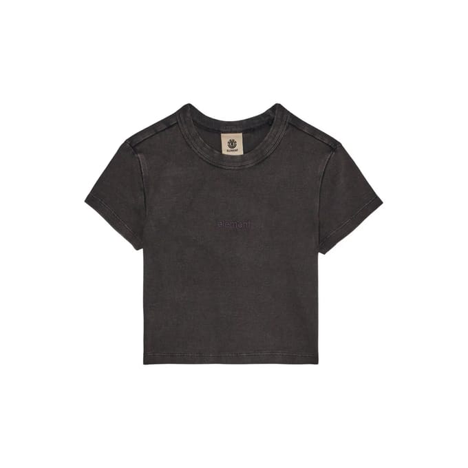 Element Lowcase Crop T-Shirt zwart