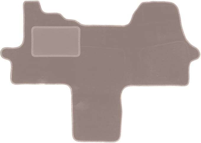 Beige velours matten voor: Citroen Jumper II bestelbus (2006-2014)