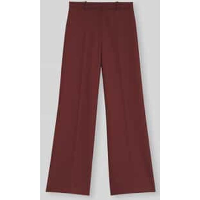 Wijd vallende broek met viscose, model 'Hasmina'