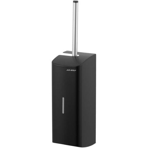 AIR-WOLF WC borstelhouder met gesloten voorkant - RVS Mat zwart