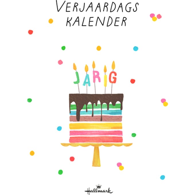 Verjaardagskalender kort Pretty Cute 21x30cm