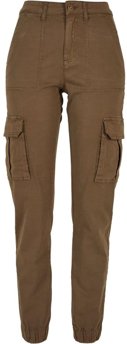 Urban Classics - Cotton Twill Utility Cargobroek - Taille, 33 inch - Olijfgroen