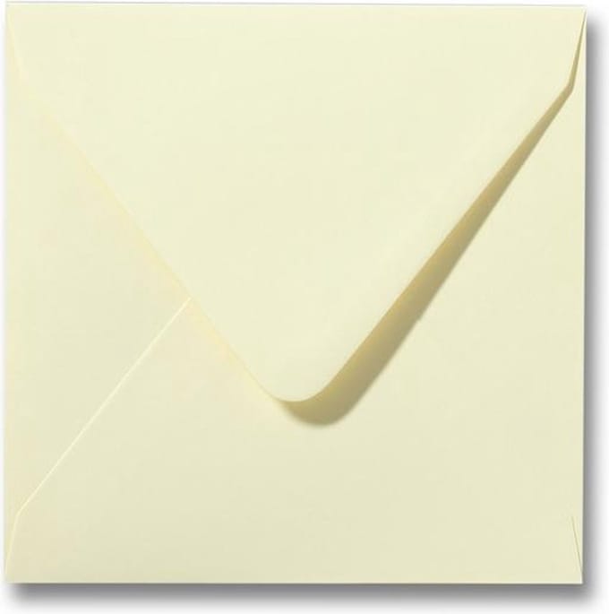 Envelop 16 x 16 Zachtgeel, 100 stuks