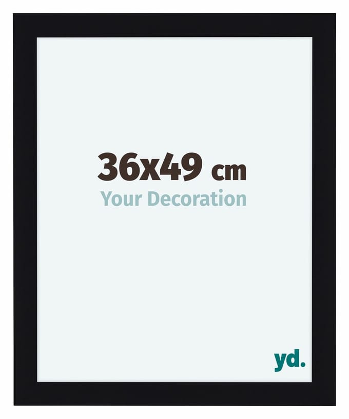 Your Decoration - Fotolijst 36x49 cm - MDF - Zwart Hoogglans - Como