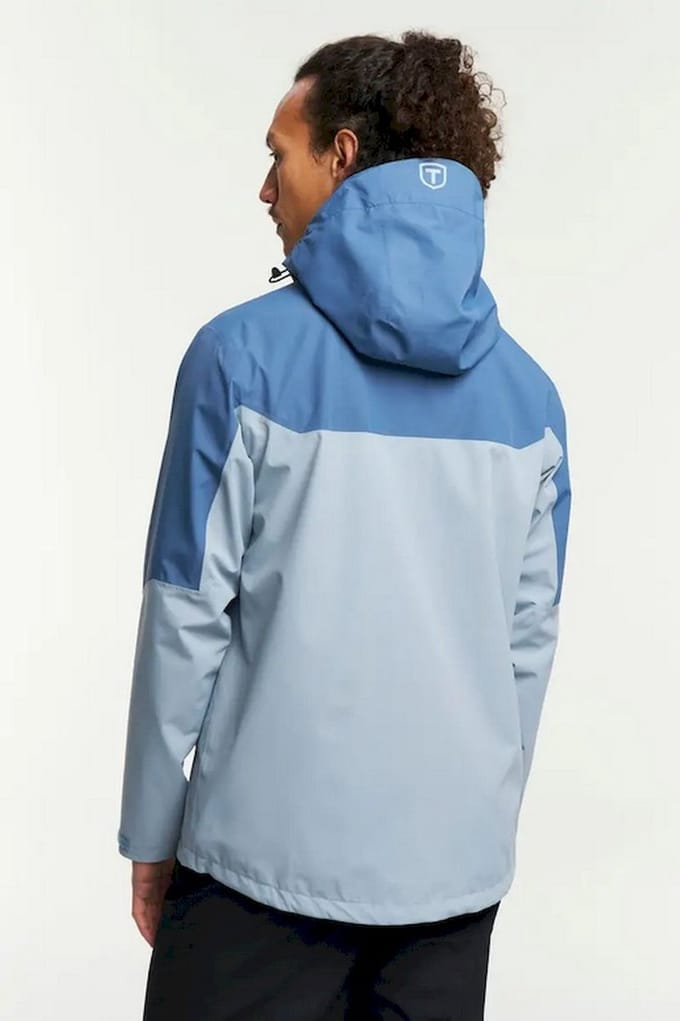 TENSON - winga colourblock men - Regenjack heren - Grijs, blauw