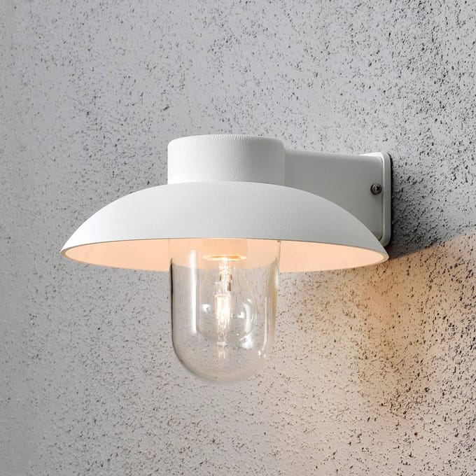 Konstsmide Mani Wandlamp Buiten - E27 - IP44 - Wit