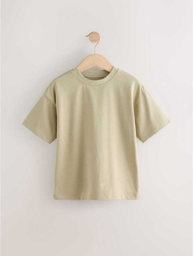 Next - Jongens - T-shirt met korte mouwen en relaxte pasvorm - Groen