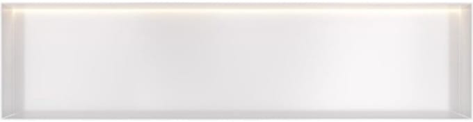 Hotbath &More Inbouwnis - 30 x 120 x 10 cm - Frameless - met LED-verlichting - Mat Wit