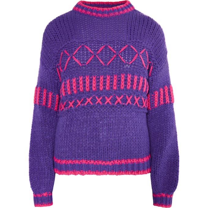 IZIA Jumper Dames paars-roze