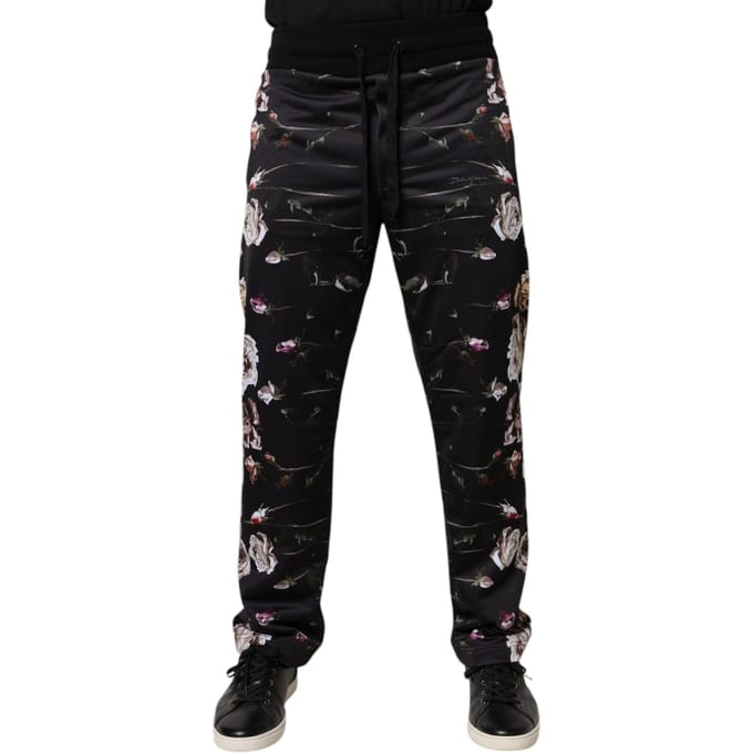 Bloemmotief Casual Broek