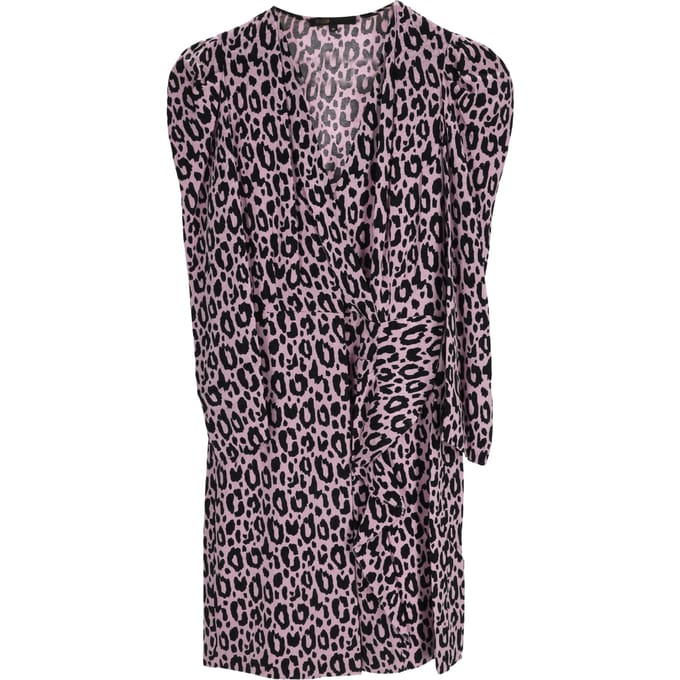 Maje mini-jurk met dierenprint in veelkleurige cupro