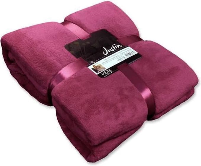 Justin - Fleece - Plaid - 150x200 cm - Mesa Rosa