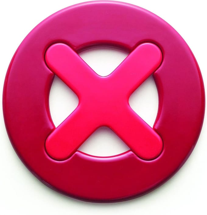 Vice Versa Mayday Onderzetter - 2 in 1 - Rood