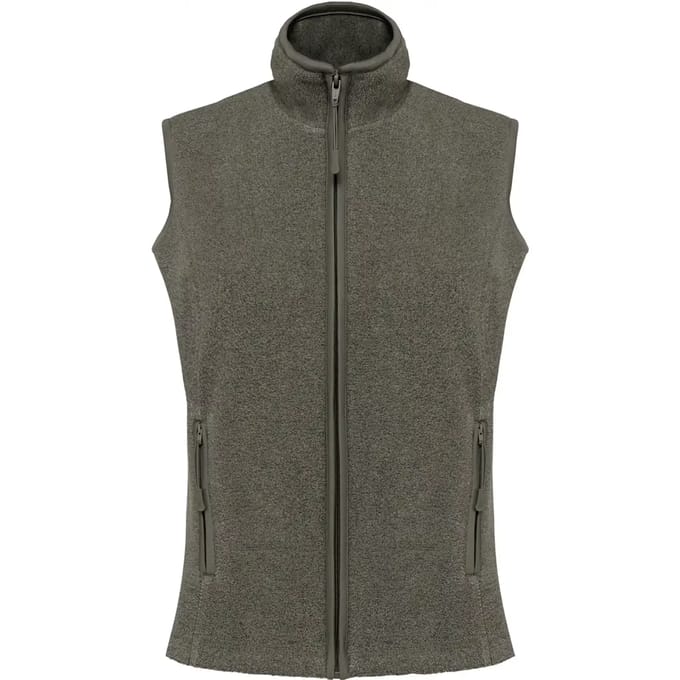 Kariban Bodywarmer van microfleece dames K906 - Green Marble Heather - M