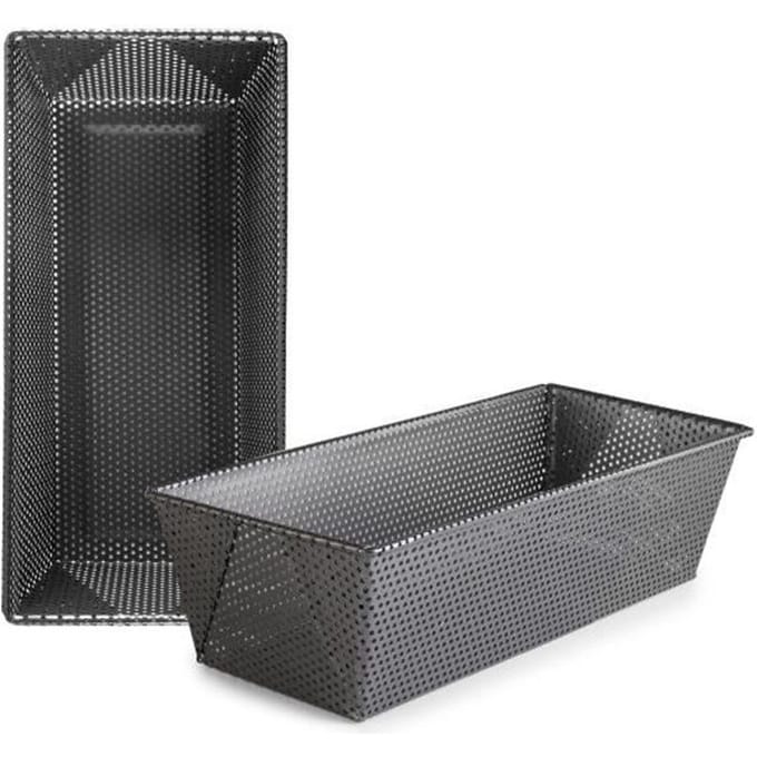 Cakevorm - ibili - 835130 - 30 cm - Anti-aanbakstaal - Geperforeerd zwart