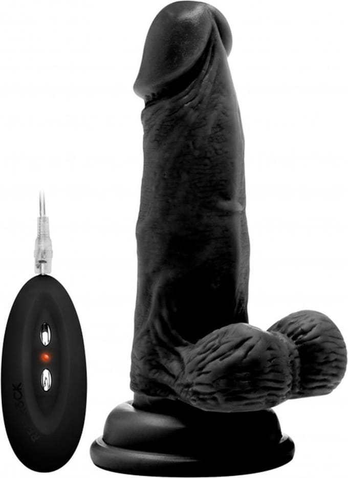 Realr Cock Scrotum Vib 6in R01
