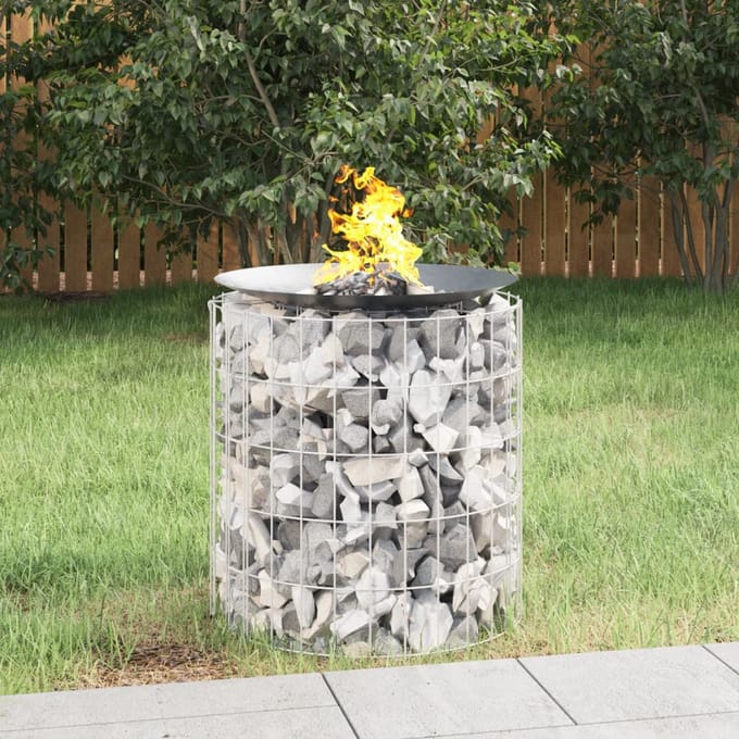 vidaXL - Schanskorf - vuurplaats - Ø - 50 - cm - gegalvaniseerd - ijzer