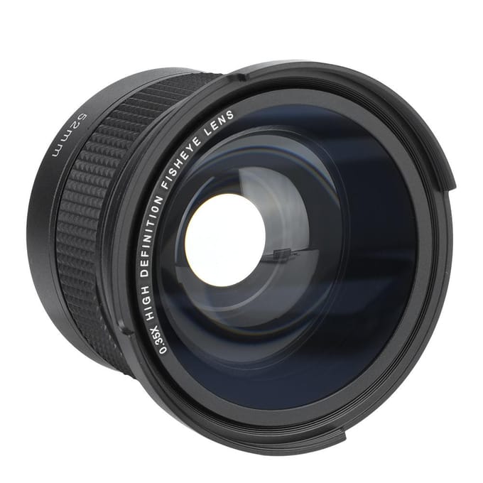 52mm 0.35X Universele Groothoek Fisheye Lens met Lensdoppen Opbergtas voor SLR DSLR gray